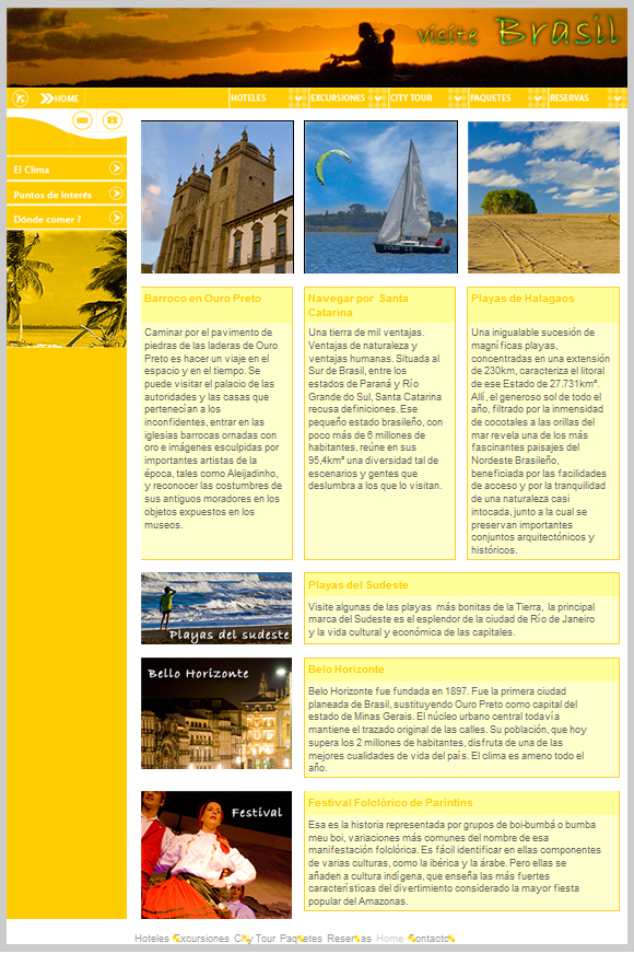 Uso de Plantillas den Dreamweaver Ejercicio del curso de dise&ntilde;o web en GD Capacitacion